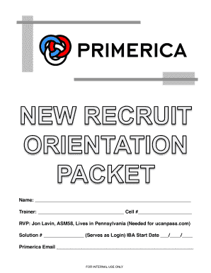 Ucanpass Primerica  Form