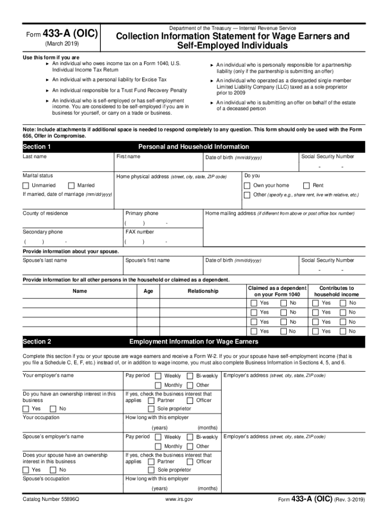  Form 656 Irs 2019