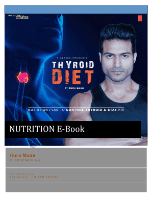 Guru Mann Thyroid Diet PDF  Form