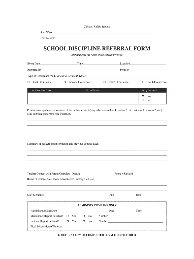 Schools Referral Form