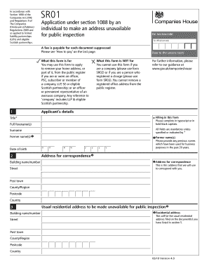 Sr01 Form