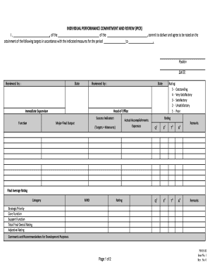 Ipcr Form Download