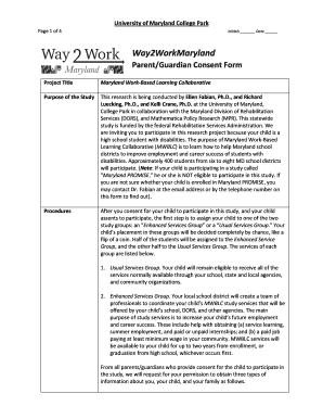 Consent Form Templates University of Maryland, Baltimore