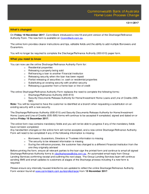 Cba Discharge Authority  Form