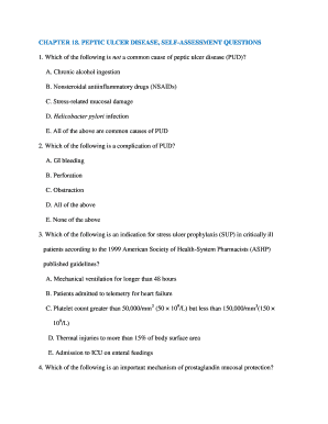 Chapter 1 Self Assessment Questions Pharmacotherapy  Form