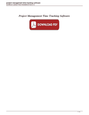 Project Management Time Tracking Software Project Management Time Tracking Software  Form