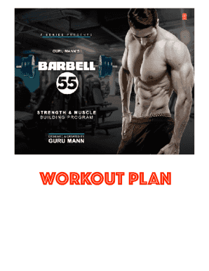Barbell 55 Workout Plan by Guru Mann  Form