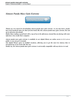 Simeon Panda Mass Gain Extreme PDF Download  Form