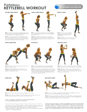 Kettlebell Workout Poster PDF  Form