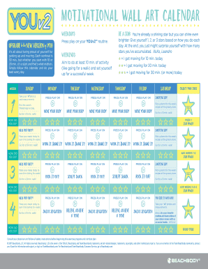 Youv2 Workout Calendar  Form