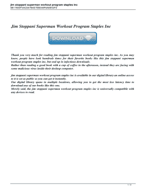 Jim Stoppani Superman 2 PDF  Form