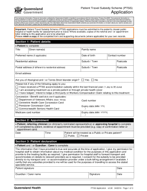  Ptss Application Form 2016-2024