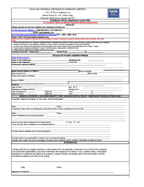 Tata Aig Claim Form