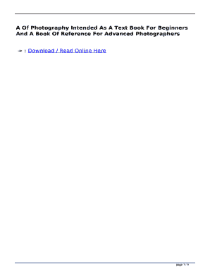 The Photographer&#039;s Playbook PDF  Form