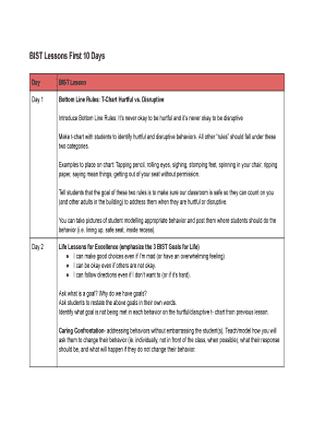 BIST Lessons First 10 Days Google Docs  Form