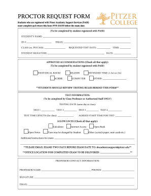 Proctor Form