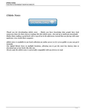 Uhlelo Notes PDF  Form