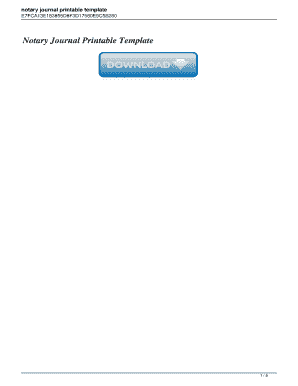 Notary Journal Template Excel  Form