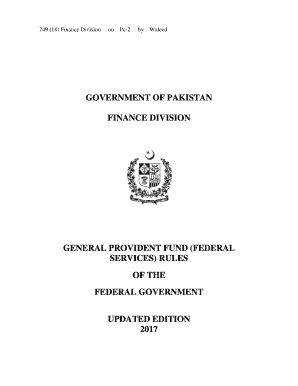 General Provident Fund Services Rules  Form