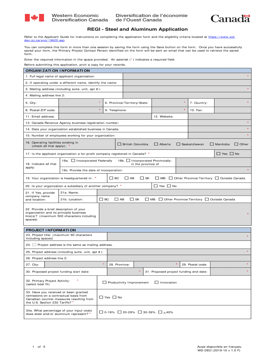  PDF Application Form Wd Deo Gc Ca 2019-2024