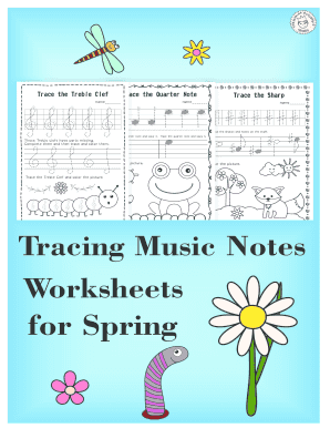 Tracing Music Notes PDF  Form