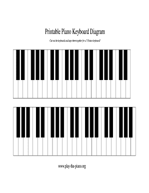 Piano Stickers Printable PDF  Form