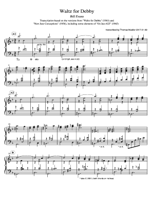Waltz for Debby Sheet Music  Form