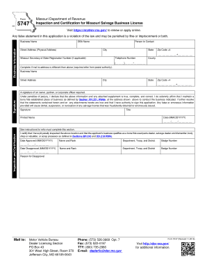  Form 5747 2018-2024