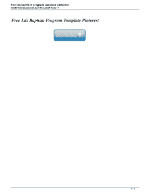 Lds Baptism Program Template Google Docs  Form