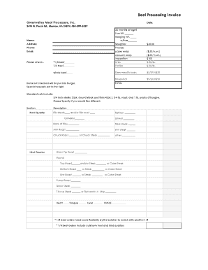 Green Valley Meats  Form