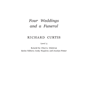 Four Weddings and a Funeral PDF  Form