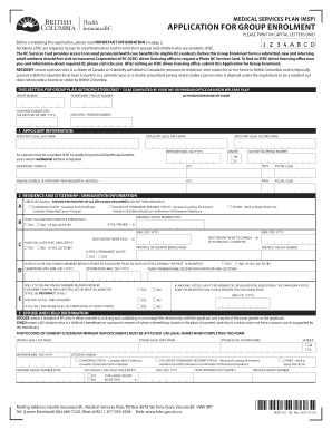  Form Application British Columbia 2017