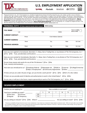  Tj Maxx Job Application 2011-2024