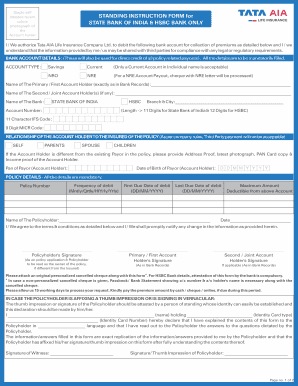 STANDING INSTRUCTION FORM for Ver 52 New Logo Cdr