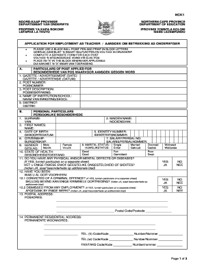 Nck1 Form