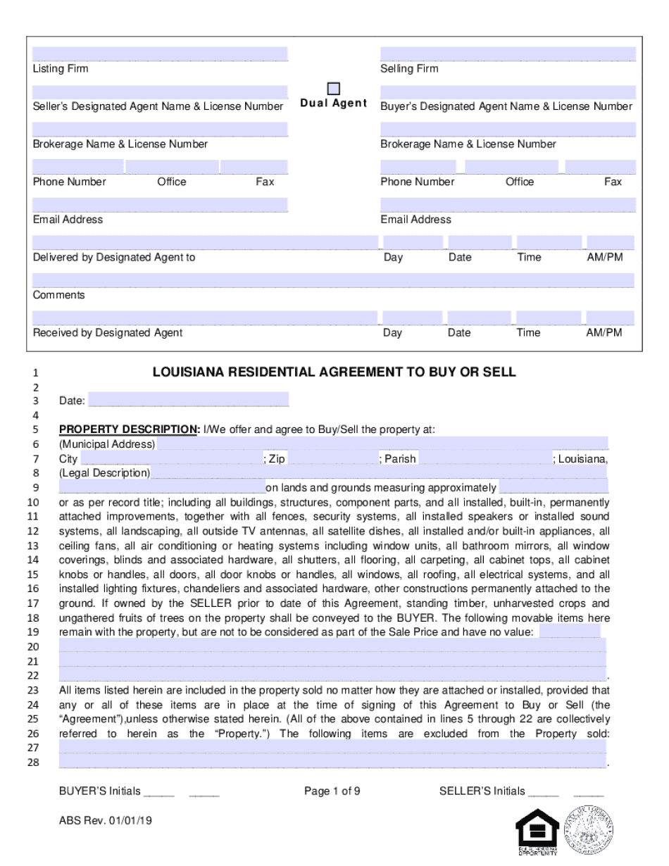 Sellers Designated Agent Dual Agent Buyers Designated Agent 2019-2025