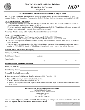 Nyc Gov Medicare Part B Reimbursement Differential Request Form