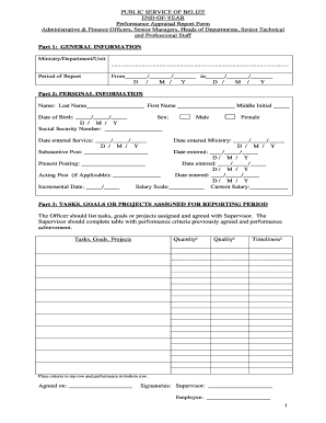 Public Service Appraisal Form