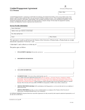  Limited Engagement Agreement 2018-2024