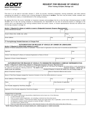 Adot Release Form