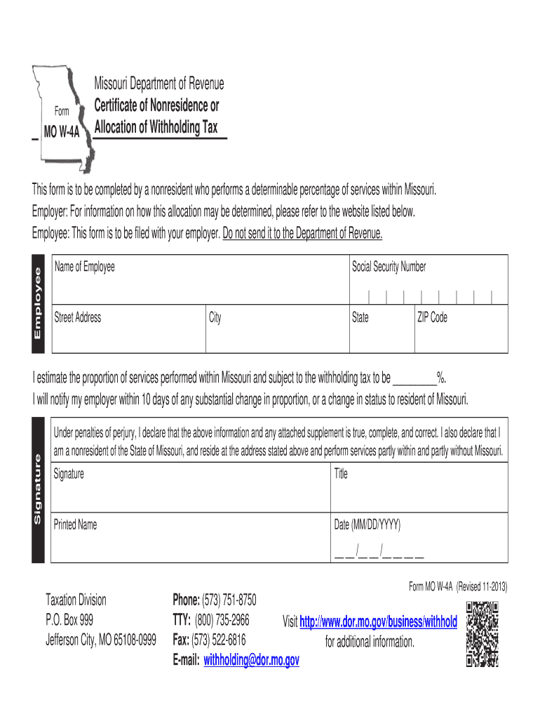 MO W 4A  Form