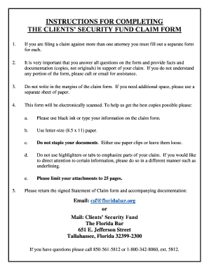 CSF Claim Form Revised 4 12 19 CSF Claim Form Revised 4 12 19