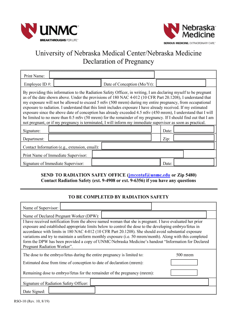 University of Nebraska Medical CenterNebraska Medicine  Form