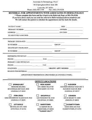 Associates in Dermatology, PLLC  Form