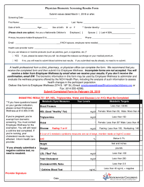 Date Nationwide Children's Hospital  Form