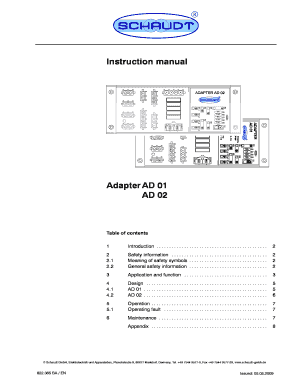 Adapter Ad 01 Schaudt  Form