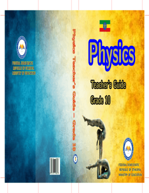 Physics Teacher Guide Grade 10 PDF  Form