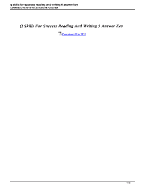 Q Skills for Success Reading and Writing 5 PDF Download  Form