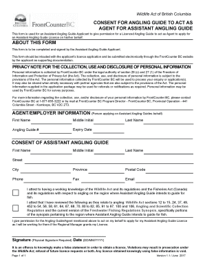 Assistant Angling Guide Consent Form FrontCounter BC