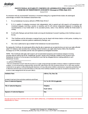 Finra 2111 Form PDF